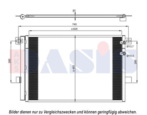 AKS DASIS Kondensators, Gaisa kond. sistēma 042028N